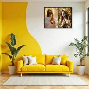 Jesus Christ - Our Lady Of Grace Laminated Photo - 11x13 Inches, Divine Blessings For Home & Office And Temple Decoration (F16424)
