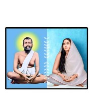 Maa Sarada Devi Laminated Photo - 9x11 Inches, Divine Blessings For Home & Office And Temple Decoration (F16165)