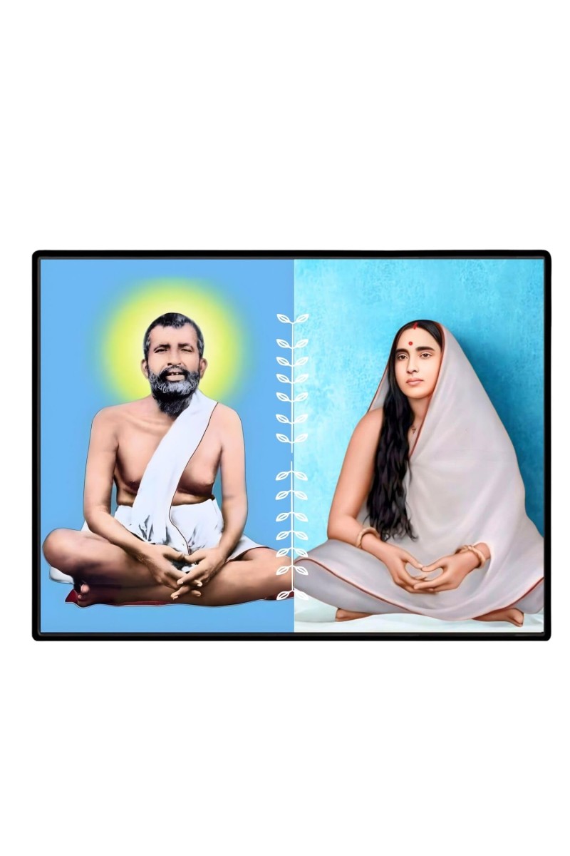 Maa SaradaSarada Devi Laminated Photo - 7x9 Inches, Divine Blessings For Home & Office And Temple Decoration (F16165)