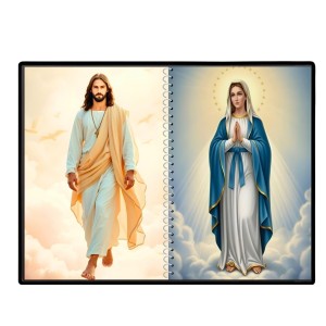 Jesus Christ - Our Lady Of Grace Laminated Photo - 13x15 Inches, Divine Blessings For Home & Office And Temple Decoration (F16398)