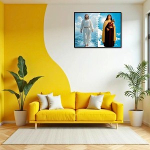 Jesus Christ - St. Therese Of Lisieux Laminated Photo - 7x9 Inches, Divine Blessings For Home & Office And Temple Decoration (F16250)
