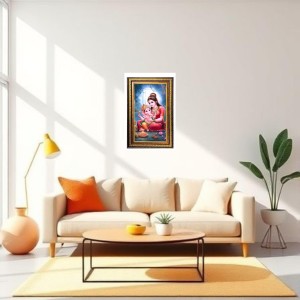 Goddess Parvathi With Ganesha Digital Golden Balck Color Photo Frame | Hindu Religious Wall Decor | 14x20 Inches - Inspirational Wall Art For Office, Home Decor - Ideal Spiritual Gift (F16888) Goddess Parvathi With Ganesha Digital Golden Balck Color Photo Frame | Hindu Religious Wall Decor | 14x20 Inches - Inspirational Wall Art For Office, Home Decor - Ideal Spiritual Gift (F16888)