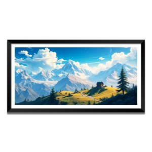Nature Landscape Floating Frame Scenery Digital Print - (I5645) - 18x36 inch Modern Nature Wall Art for Living Room, Bedroom, Office, Hotels, Drawing Room Nature Landscape Floating Frame Scenery Digital Print - (I5645) - 18x36 inch Modern Nature Wall Art for Living Room, Bedroom, Office, Hotels, Drawing Room