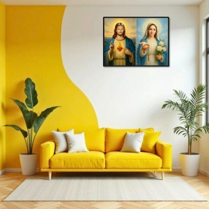 Jesus Christ - Immaculate Conception Laminated Photo - 9x11 Inches, Divine Blessings For Home & Office And Temple Decoration (F16437)