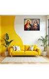 Jesus Christ - Our Lady Of Sorrows Laminated Photo - 11x13 Inches, Divine Blessings For Home & Office And Temple Decoration (F16345)