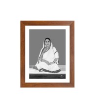 Boroma Black and White Photo for Home, Puja room, Office, or Gallery & Wall Art