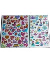 Colorful Sticker Combo Pack – Butterflies, Fruits, Water Animals, Dinosaurs, Astronauts, Hearts & Barbies – 100+ Waterproof Vinyl Stickers for Kids, Scrapbooking, Laptops, Crafts (Hearts)
