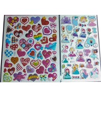 Colorful Sticker Combo Pack – Butterflies, Fruits, Water Animals, Dinosaurs, Astronauts, Hearts & Barbies – 100+ Waterproof Vinyl Stickers for Kids, Scrapbooking, Laptops, Crafts (Hearts)
