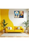 Jesus Christ - Virgin Mary Laminated Photo - 11x13 Inches, Divine Blessings For Home & Office And Temple Decoration (F16394)