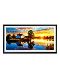 Nature Landscape Floating Frame Scenery Digital Print - (I5766) - 18x36 inch Modern Nature Wall Art for Living Room, Bedroom, Office, Hotels, Drawing Room