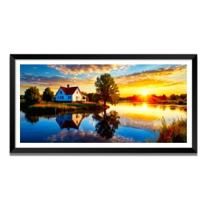 Nature Landscape Floating Frame Scenery Digital Print - (I5636) - 18x36 inch Modern Nature Wall Art for Living Room, Bedroom, Office, Hotels, Drawing Room Nature Landscape Floating Frame Scenery Digital Print - (I5636) - 18x36 inch Modern Nature Wall Art for Living Room, Bedroom, Office, Hotels, Drawing Room