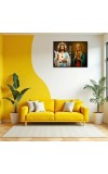 Jesus Virgin Mary Laminated Photo - 5x7 Inches, Divine Blessings For Home & Office And Temple Decoration (F16222)