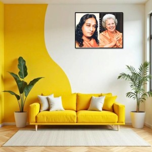 Paramahansa Yogananda Sri Daya Mata Laminated Photo - 11x13 Inches, Divine Blessings For Home & Office And Temple Decoration (F16171)