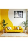 Sri Aurobindo & The Mother Laminated Photo - 7x9 Inches, Divine Blessings For Home & Office And Temple Decoration (F16151)
