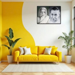 Sri Aurobindo & The Mother Laminated Photo - 7x9 Inches, Divine Blessings For Home & Office And Temple Decoration (F16151) Sri Aurobindo & The Mother Laminated Photo - 7x9 Inches, Divine Blessings For Home & Office And Temple Decoration (F16151)