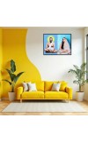Swami Ramakrishna & Maa Sarada Devi Laminated Photo - 7x9 Inches, Divine Blessings For Home & Office And Temple Decoration (F16320)