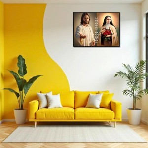 Jesus Christ - St. Therese Of Lisieux Laminated Photo - 11x13 Inches, Divine Blessings For Home & Office And Temple Decoration (F16252) Jesus Christ - St. Therese Of Lisieux Laminated Photo - 11x13 Inches, Divine Blessings For Home & Office And Temple Decoration (F16252)
