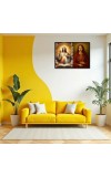 Jesus And Immaculate Heart Of Mary Laminated Photo - 11x13 Inches, Divine Blessings For Home & Office And Temple Decoration (F16191)