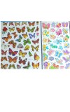 Colorful Sticker Combo Pack – Butterflies, Fruits, Water Animals, Dinosaurs, Astronauts, Hearts & Barbies – 100+ Waterproof Vinyl Stickers for Kids, Scrapbooking, Laptops, Crafts (Butterflies)