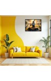 Lord Krishna Laminated Photo - 5x7 Inches, Divine Blessings For Home & Office And Temple Decoration (F16092)