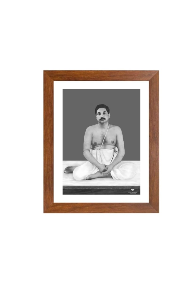 Sri Sri Anukul Chandra Thakur Black and white Photo |Divine Spiritual Wall Art for Home & Worship|deal for Meditation, Home, or Temple |Spiritual Wall Hanging for Pooja Rooms & Gifts