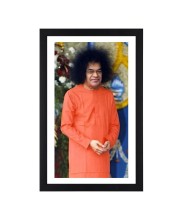 Generic Sathya Sai Baba Photograph Spiritual Wall Art for Home or Meditation Room Decoration