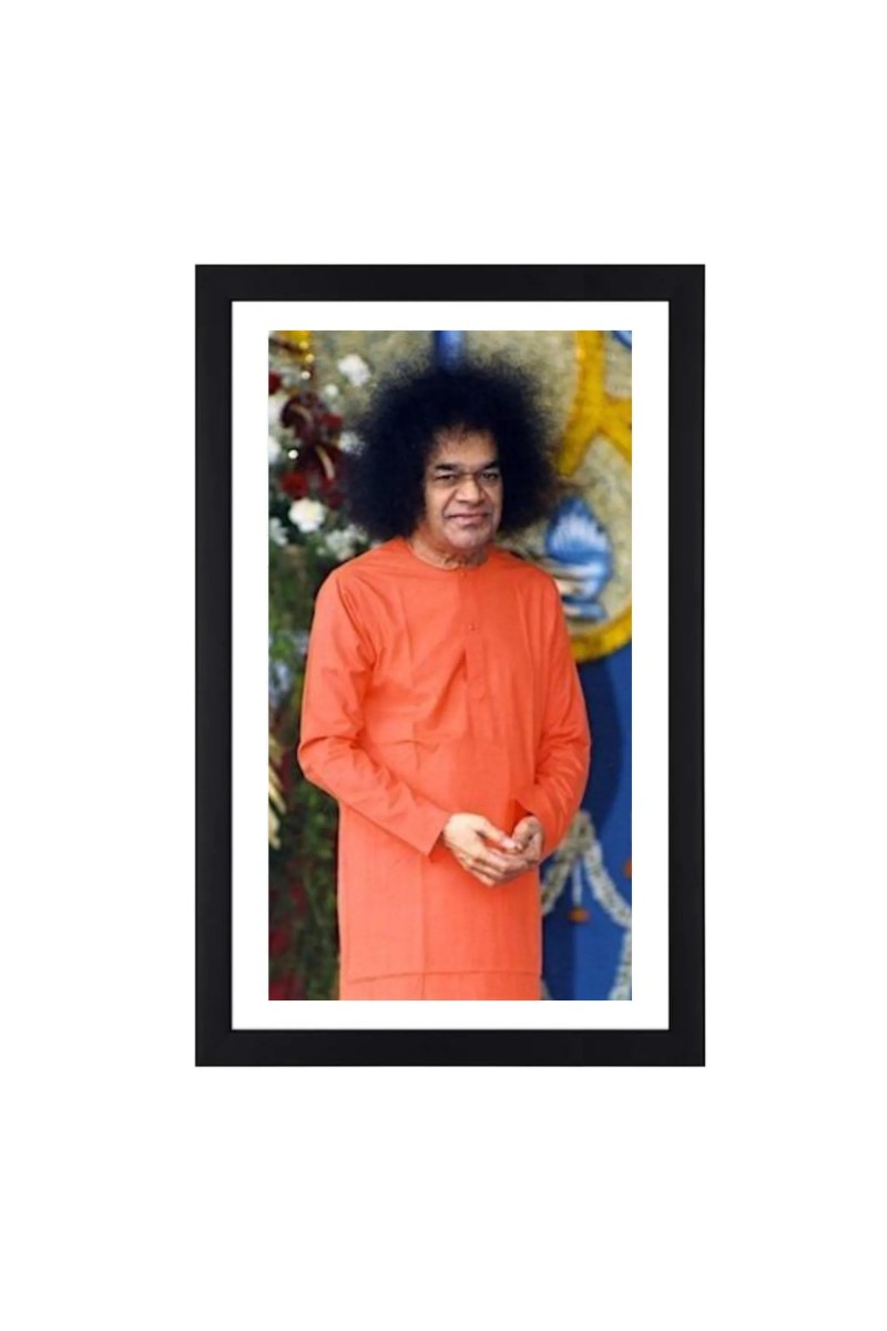 Generic Sathya Sai Baba Photograph Spiritual Wall Art for Home or Meditation Room Decoration