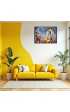 Lord Vishnu Laminated Photo - 9x11 Inches, Divine Blessings For Home & Office And Temple Decoration (F16056)