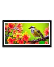 Nature Landscape Floating Frame Scenery Digital Print - (I5832) - 12x24 inch Modern Nature Wall Art for Living Room, Bedroom, Office, Hotels, Drawing Room