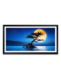 Nature Landscape Floating Frame Scenery Digital Print - (I5613) - 24x36 inch Modern Nature Wall Art for Living Room, Bedroom, Office, Hotels, Drawing Room