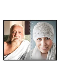 Sri Aurobindo & Mira Alfassa Laminated Photo - 7x9 Inches, Divine Blessings For Home & Office And Temple Decoration (F16305)