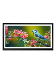 Nature Landscape Floating Frame Scenery Digital Print - (I5732) - 18x36 inch Modern Nature Wall Art for Living Room, Bedroom, Office, Hotels, Drawing Room
