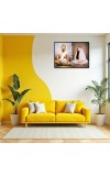 Maa Sarada Devi Laminated Photo - 9x11 Inches, Divine Blessings For Home & Office And Temple Decoration (F16166)