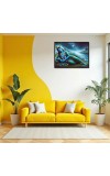 Lord Krishna Laminated Photo - 7x9 Inches, Divine Blessings For Home & Office And Temple Decoration (F16062)