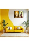 Esus Christ - Blessed Virgin Mary Laminated Photo - 13x15 Inches, Divine Blessings For Home & Office And Temple Decoration (F16429)