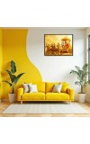 Lord Krishna Laminated Photo - 7x9 Inches, Divine Blessings For Home & Office And Temple Decoration (F16070)