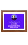 A P J Abdul Kalam & Famous Quote Brown Frame, 10x14InchesInspirational Wall Art for Office, Home DecorIdeal Spiritual Gift