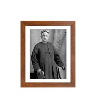 Bankim Chandra Black and White Photo | Monochrome Portrait | Timeless Wall Art for Home, Office, or Gallery