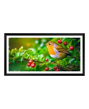 Nature Landscape Floating Frame Scenery Digital Print - (I5914) - 12x24 inch Modern Nature Wall Art for Living Room, Bedroom, Office, Hotels, Drawing Room