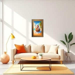 Lord Ganesha Digital Golden Balck Color Photo Frame | Hindu Religious Wall Decor | 18x24 Inches - Inspirational Wall Art For Office, Home Decor - Ideal Spiritual Gift (F16814) Lord Ganesha Digital Golden Balck Color Photo Frame | Hindu Religious Wall Decor | 18x24 Inches - Inspirational Wall Art For Office, Home Decor - Ideal Spiritual Gift (F16814)