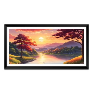 Nature Landscape Floating Frame Scenery Digital Print - (I5642) - 24x36 inch Modern Nature Wall Art for Living Room, Bedroom, Office, Hotels, Drawing Room Nature Landscape Floating Frame Scenery Digital Print - (I5642) - 24x36 inch Modern Nature Wall Art for Living Room, Bedroom, Office, Hotels, Drawing Room