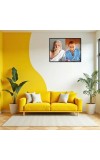 Sri Aurobindo & Mira Alfassa Laminated Photo - 5x7 Inches, Divine Blessings For Home & Office And Temple Decoration (F16304)