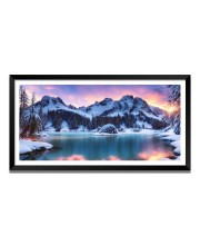 Nature Landscape Floating Frame Scenery Digital Print - (I5630) - 12x24 inch Modern Nature Wall Art for Living Room, Bedroom, Office, Hotels, Drawing Room