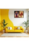 Jesus Christ - Virgin Mary Laminated Photo - 13x15 Inches, Divine Blessings For Home & Office And Temple Decoration (F16395)