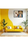 Jesus Christ - Our Lady Of Sorrows Laminated Photo - 13x15 Inches, Divine Blessings For Home & Office And Temple Decoration (F16342)
