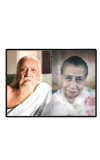 Sri Aurobindo & Mira Alfassa Laminated Photo - 9x11 Inches, Divine Blessings For Home & Office And Temple Decoration (F16308)