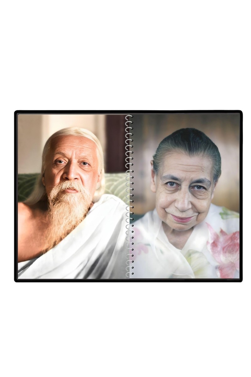 Sri Aurobindo & Mira Alfassa Laminated Photo - 9x11 Inches, Divine Blessings For Home & Office And Temple Decoration (F16308)