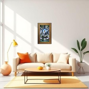 Serene Buddha Digital Golden Balck Color Photo Frame | Hindu Religious Wall Decor | 14x20 Inches - Inspirational Wall Art For Office, Home Decor - Ideal Spiritual Gift (F16523) Serene Buddha Digital Golden Balck Color Photo Frame | Hindu Religious Wall Decor | 14x20 Inches - Inspirational Wall Art For Office, Home Decor - Ideal Spiritual Gift (F16523)