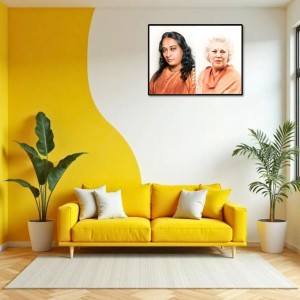 Paramahansa Yogananda Sri Daya Mata Laminated Photo - 5x7 Inches, Divine Blessings For Home & Office And Temple Decoration (F16172)