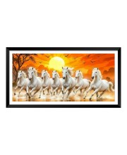 Nature Landscape Floating Frame Scenery Digital Print - (I5931) - 12x24 inch Modern Nature Wall Art for Living Room, Bedroom, Office, Hotels, Drawing Room